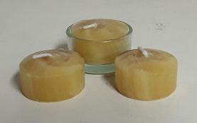 BWC Beeswax candles x3